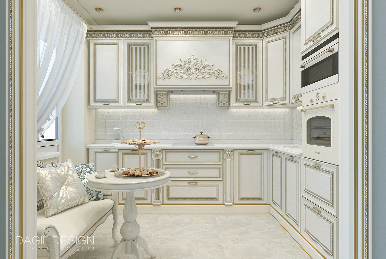 дизайн кухни в классическом стиле